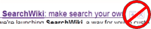 Killing SearchWiki