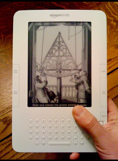 Me and my Kindle 2 Kindle 2