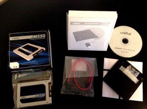 My new solid state drive and installation kit