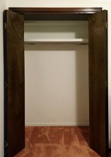 A second closet has been cleared