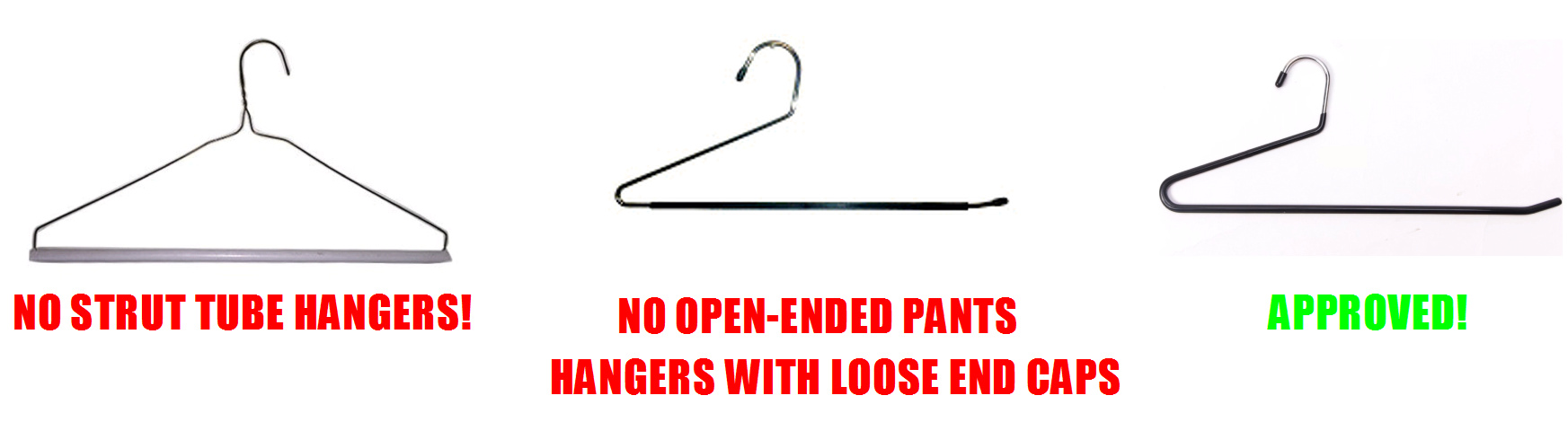 Pants hangers, good and bad