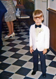 At age six, I was a ring bearer at a wedding