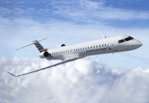 Our first flight was on one of American's Bombardier CRJ900s