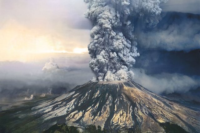 Mt. St. Helens erupted in 1980