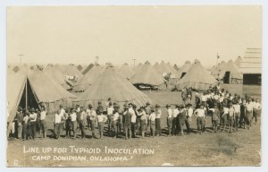 Line_up_for_Typhoid_Inoculation,_Camp_Doniphan,_Oklahoma_(20852005054)