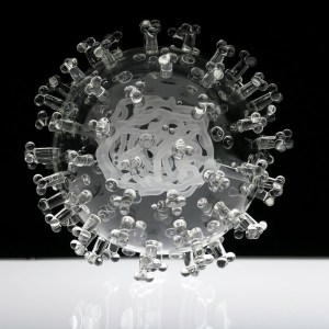 Glass COVID-19 by Luke Jerram