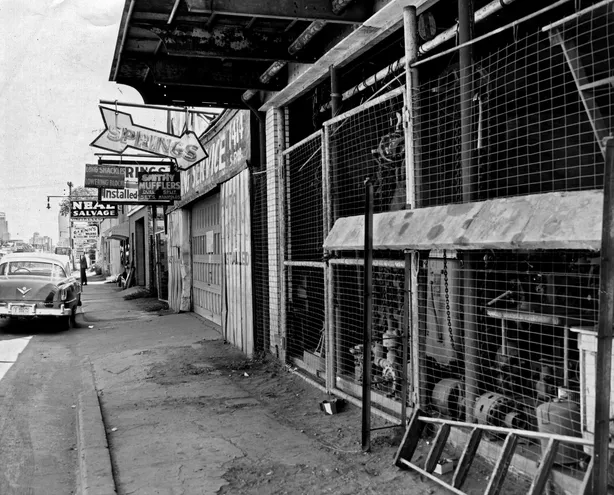 Hubcap Alley in 1956