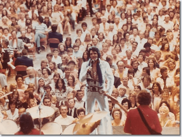 Elvis at The Myriad in 1975