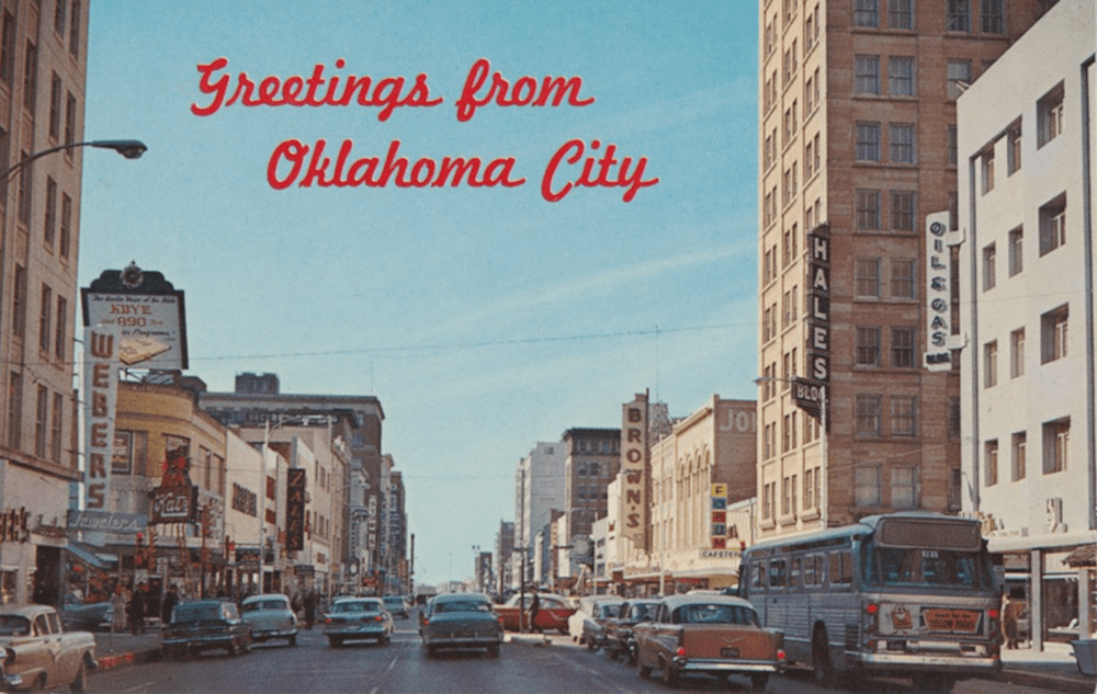 OKC Main Street circa 1960