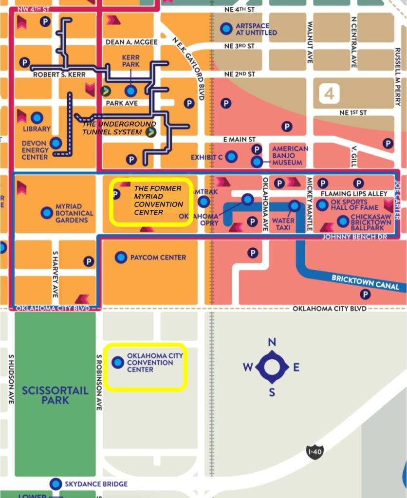 Downtown OKC Map