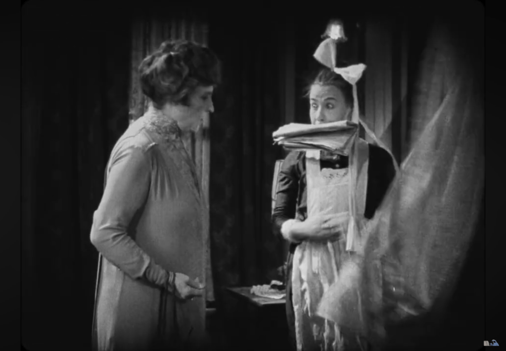 Emily Fitzroy's Miss Cornelia with Louise Fazenda's Lizzie Allen