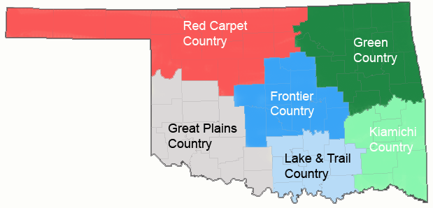 Oklahoma's Tourist Regions