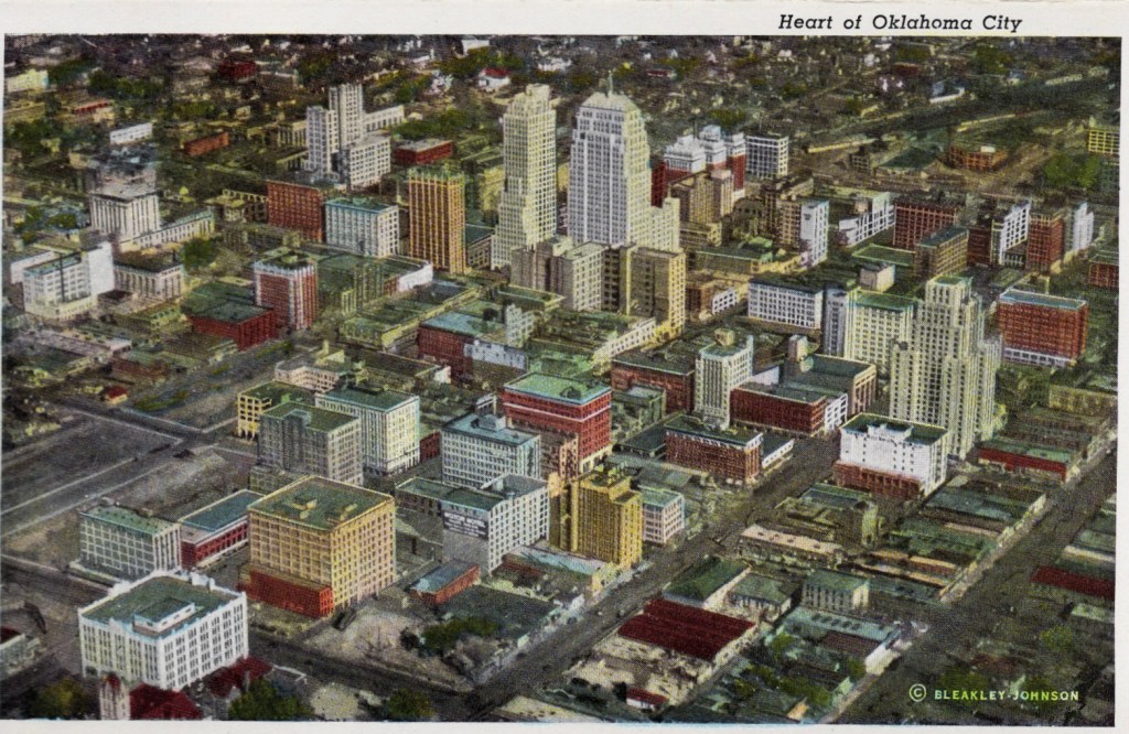 1940 downtown postcard
