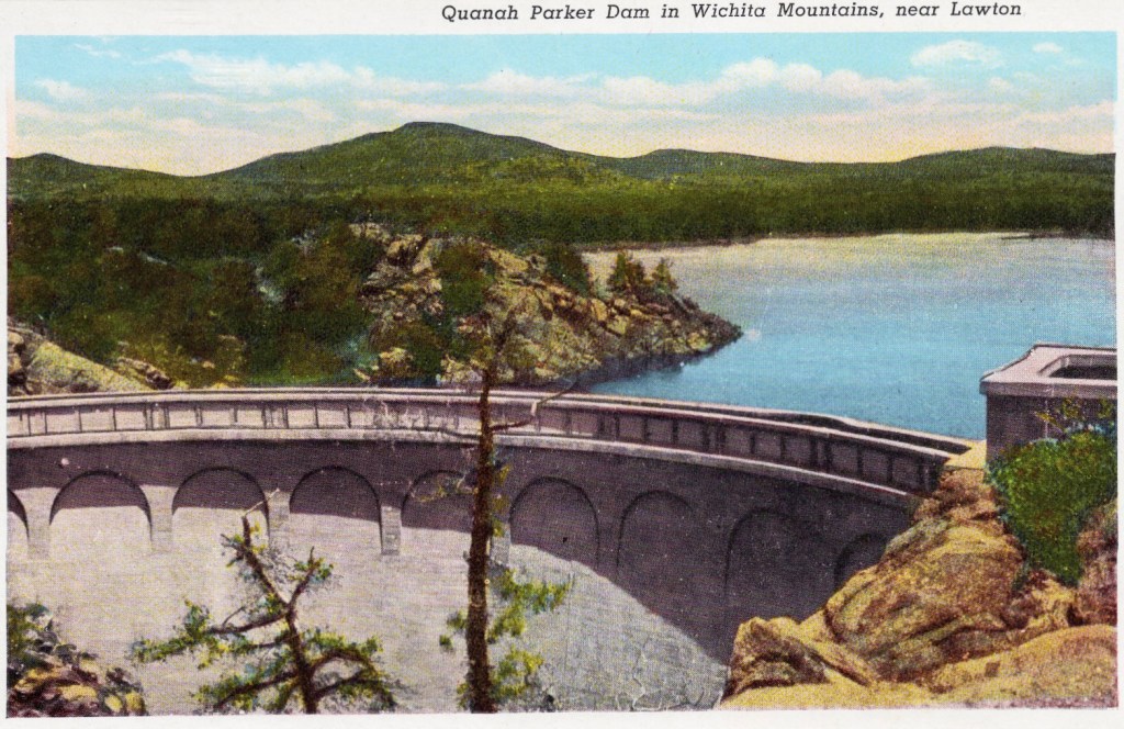 Quanah Parker Dam postcard
