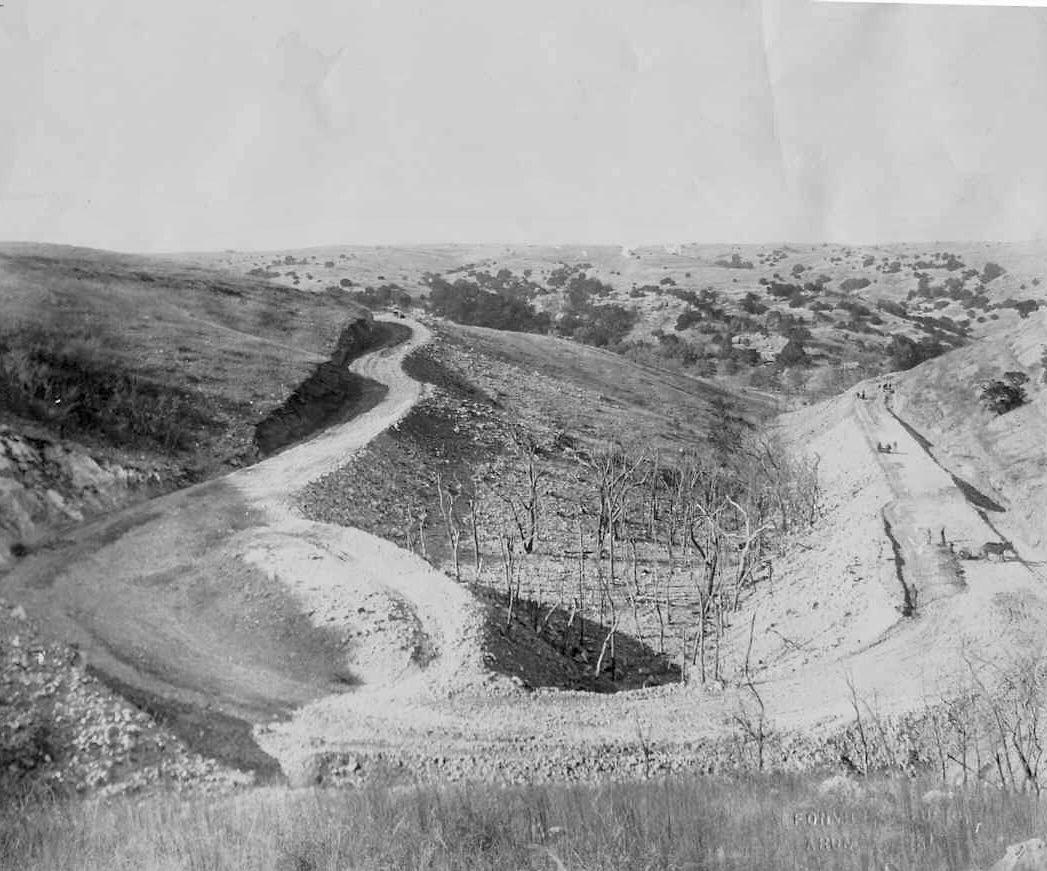 Horseshoe curve under construction