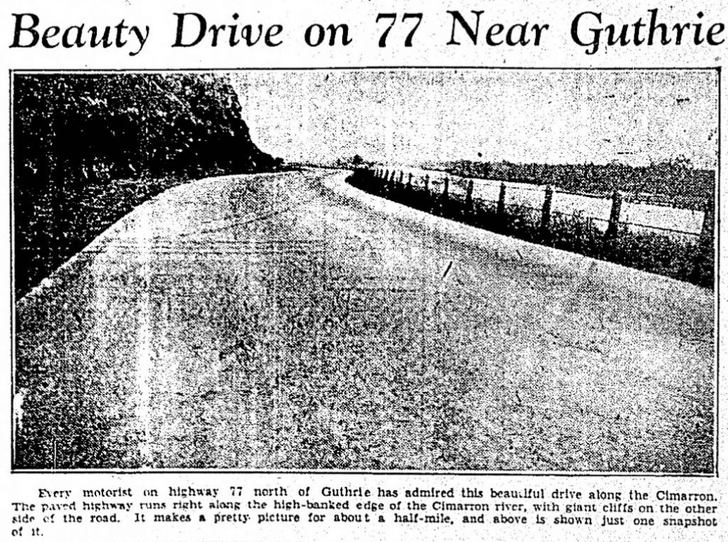 Daily Oklahoman 1930 photo with caption