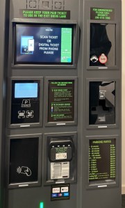 Garage payment kiosk