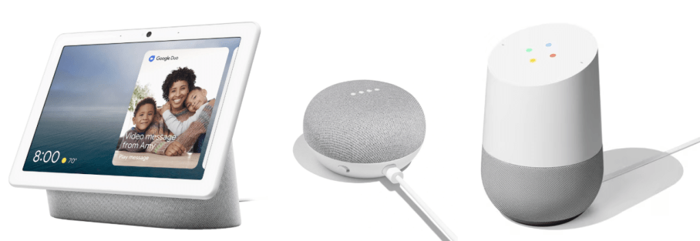 Google Home devices
