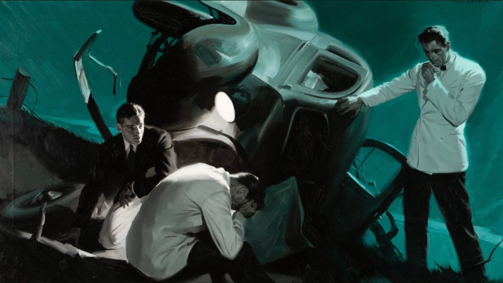 Unidentified illustration by Tom Lovell