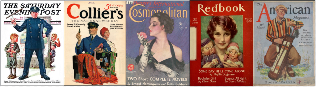 Major magazines in 1930