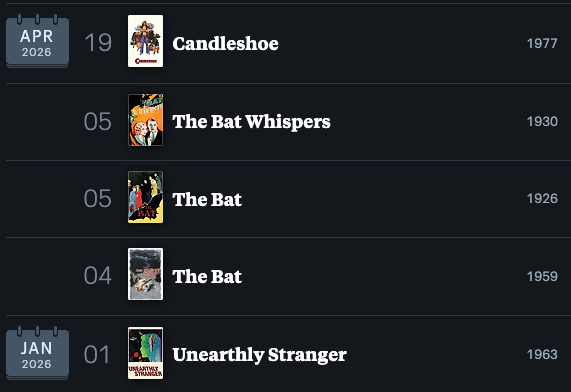 Movie watch log