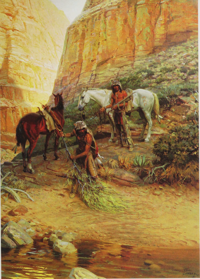 The Wolf Men by Tom Lovell