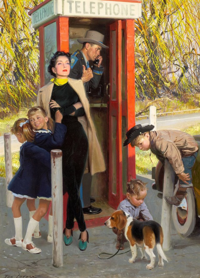 trooper telephone by Tom Lovell
