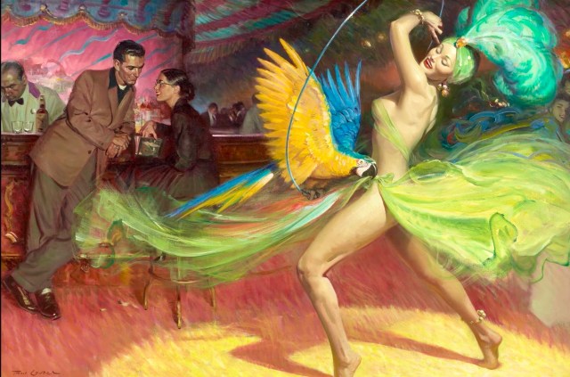 exotic dancer by Tom Lovell