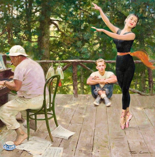 dancer in the boonies by Tom Lovell