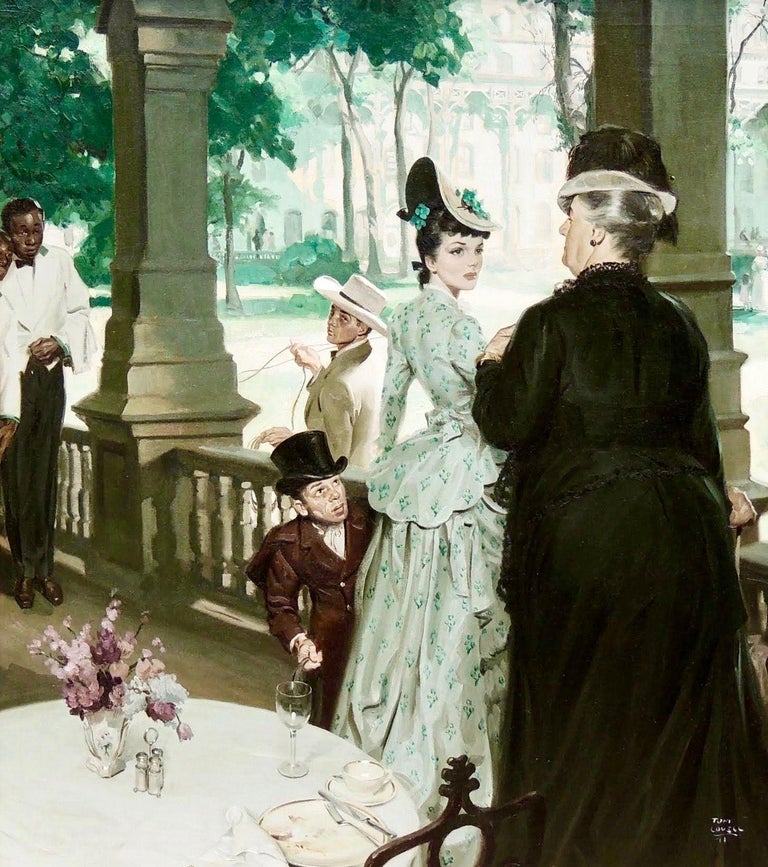 Saratoga Trunk veranda scene by Tom Lovell