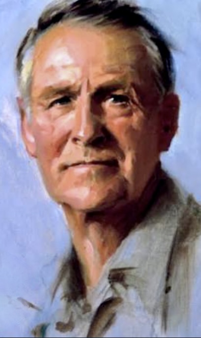 Tom Lovell portrait by Everett Raymond Kinstler, 1980
